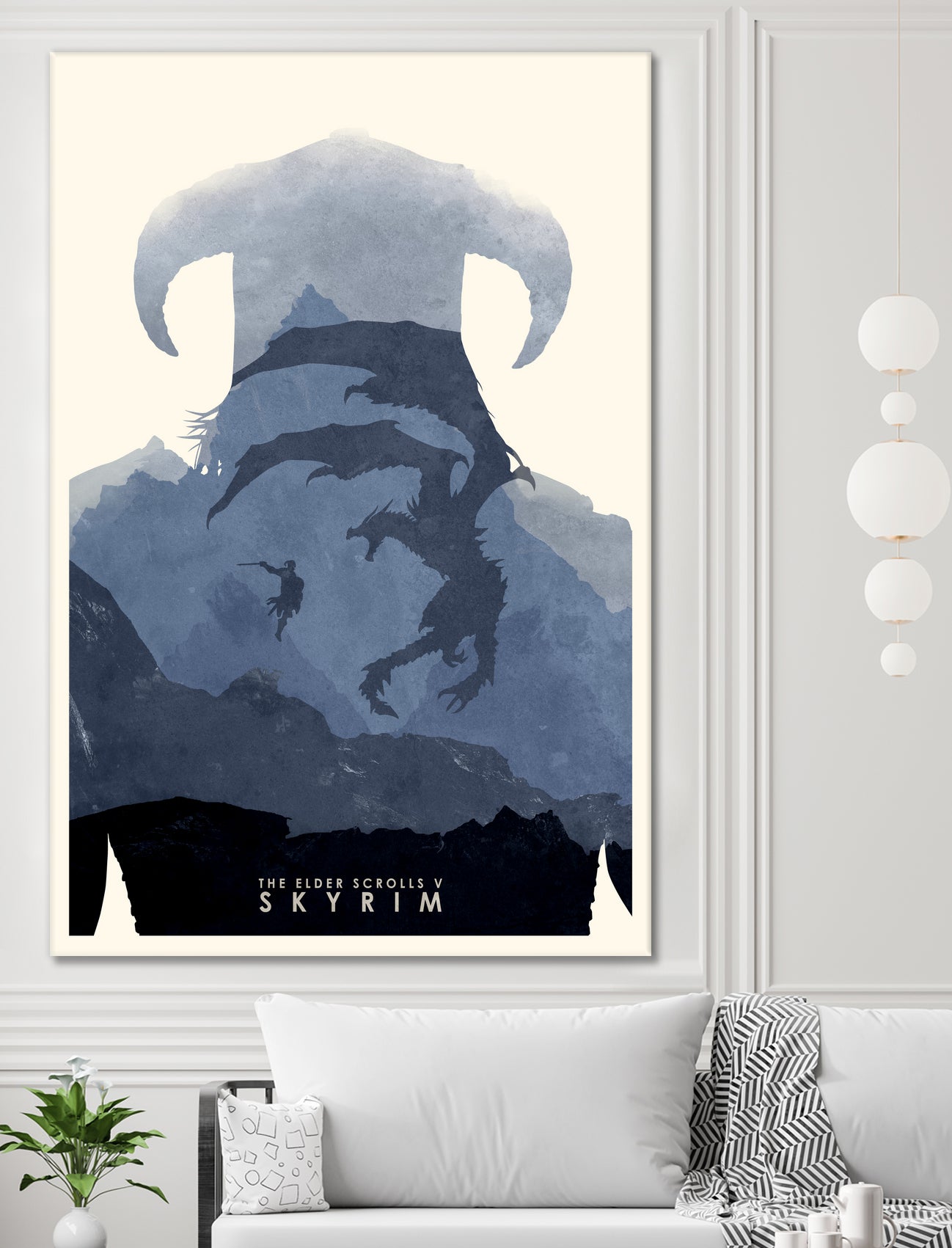 Skyrim II by Ryan Ripley on GIANT ART - blue digital drawing