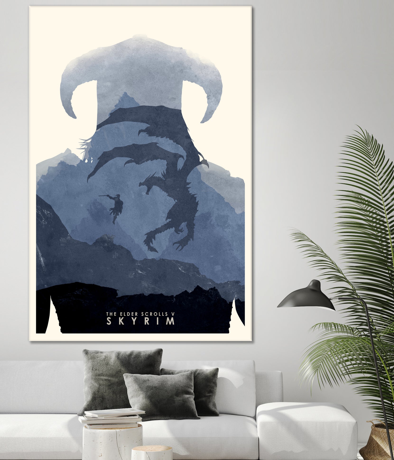 Skyrim II by Ryan Ripley on GIANT ART - blue digital drawing