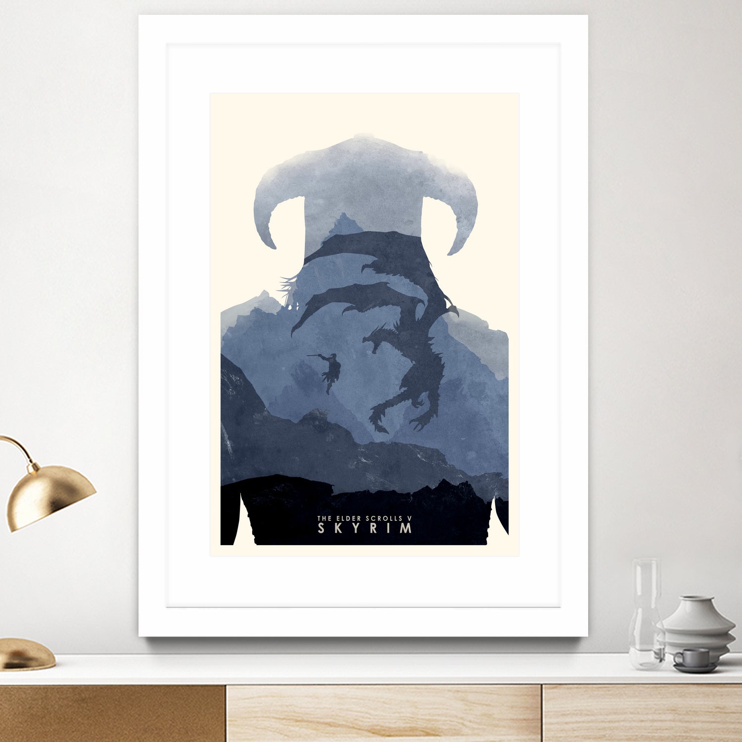 Skyrim II by Ryan Ripley on GIANT ART - blue digital drawing