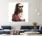 Jesus Born to be Cool by Gabriel Ruiz on GIANT ART - brown photo illustration