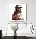 Jesus Born to be Cool by Gabriel Ruiz on GIANT ART - brown photo illustration