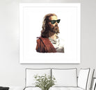 Jesus Born to be Cool by Gabriel Ruiz on GIANT ART - brown photo illustration