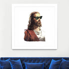 Jesus Born to be Cool by Gabriel Ruiz on GIANT ART - brown photo illustration