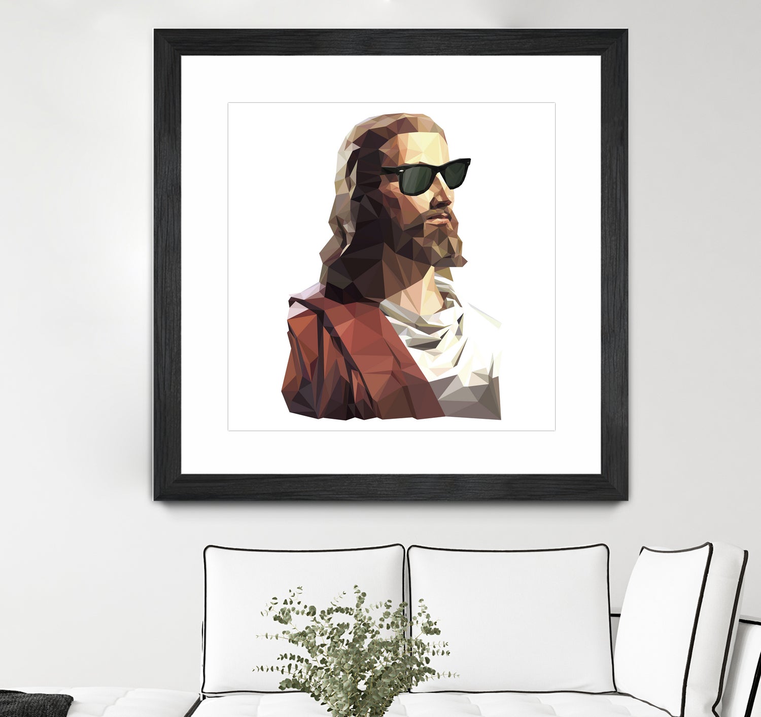 Jesus Born to be Cool by Gabriel Ruiz on GIANT ART - brown photo illustration