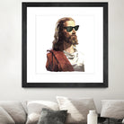 Jesus Born to be Cool by Gabriel Ruiz on GIANT ART - brown photo illustration