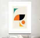 Mid Century Modern Abstract Pop, Retro Style by Studio North on GIANT ART - orange digital drawing