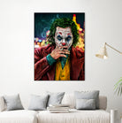 Smoking Joker Pt.1 by Arcadia Wiryawan on GIANT ART - red digital painting