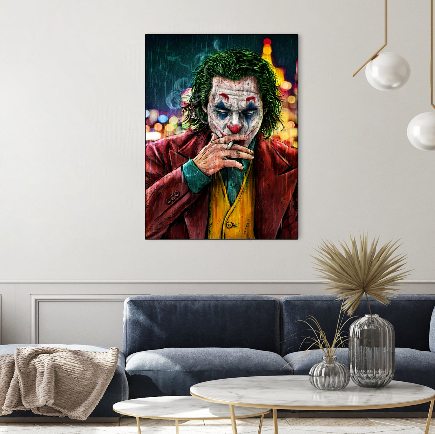 Smoking Joker Pt.1 by Arcadia Wiryawan on GIANT ART - red digital painting