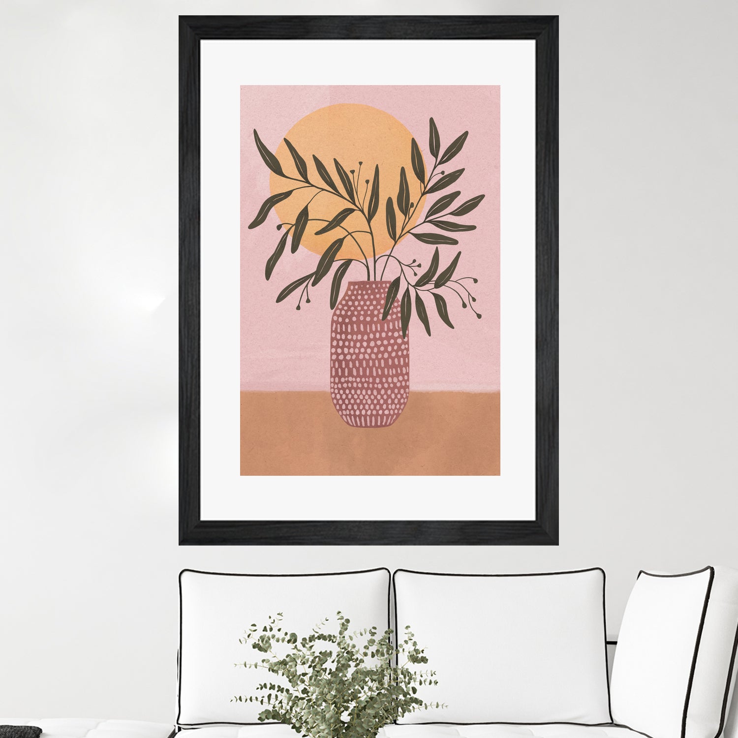 olive branch by Laura Graves on GIANT ART - pink digital painting