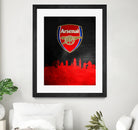 Arsenal FC Skyline by Adrian Baldovino on GIANT ART - red vector illustration