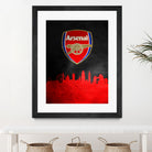 Arsenal FC Skyline by Adrian Baldovino on GIANT ART - red vector illustration