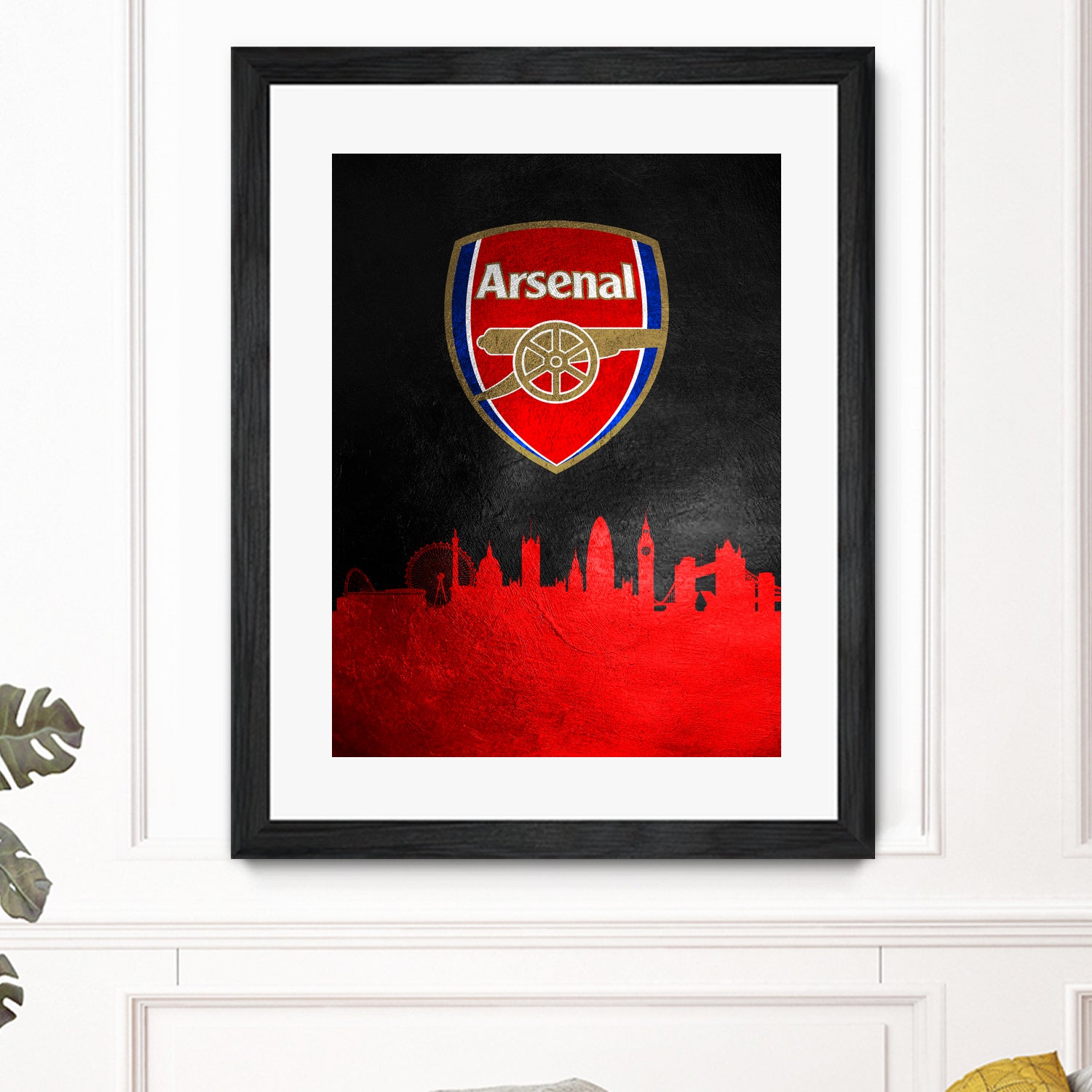 Arsenal FC Skyline by Adrian Baldovino on GIANT ART - red vector illustration