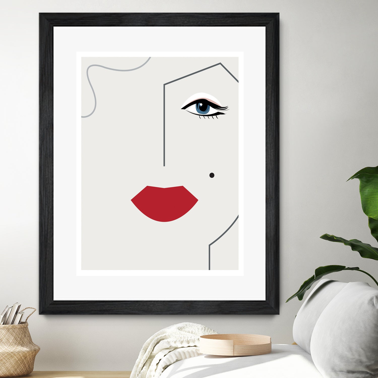 Marilyn Monroe by Camilla Victoria Szilagyi on GIANT ART - red digital drawing