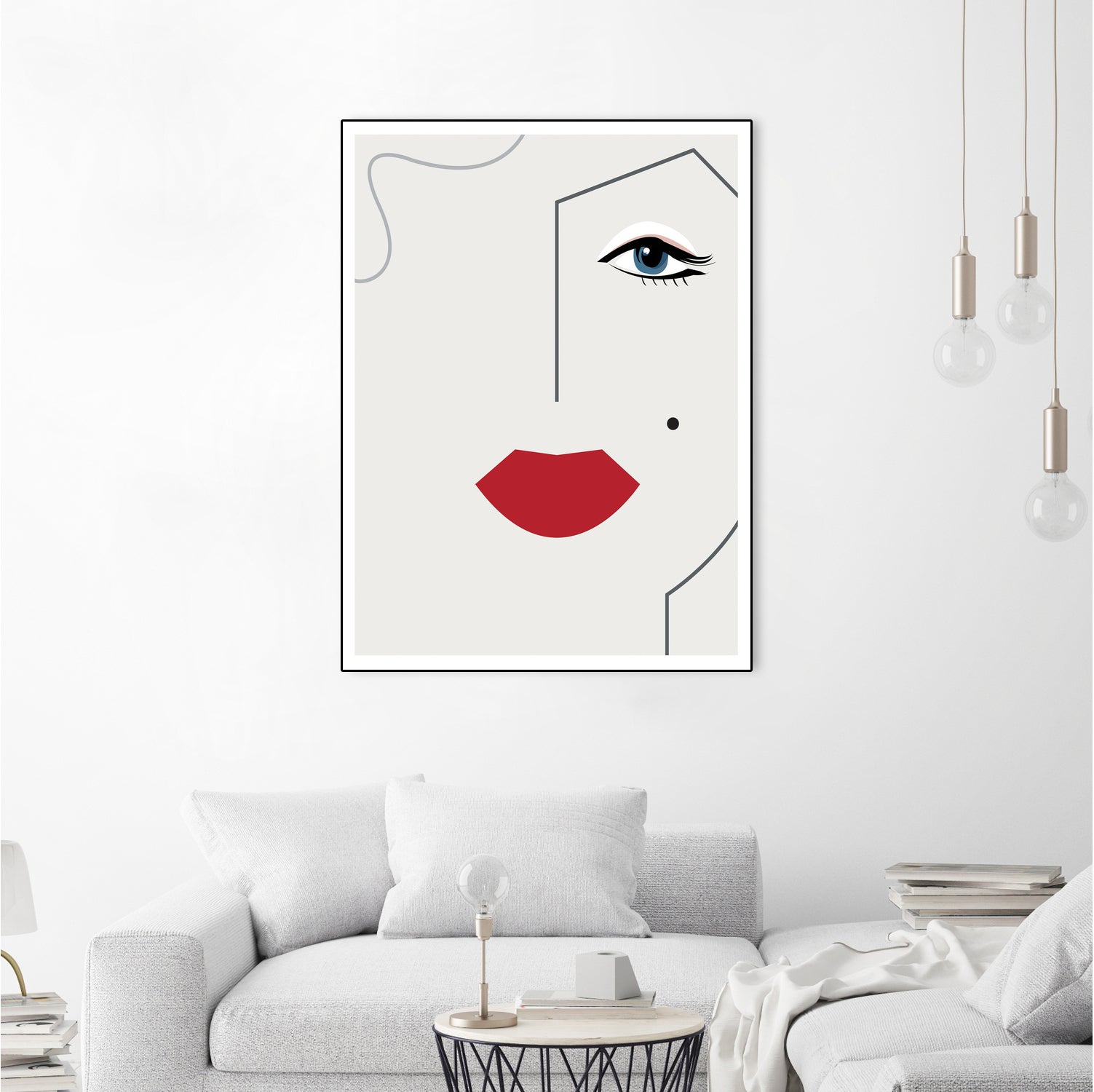 Marilyn Monroe by Camilla Victoria Szilagyi on GIANT ART - red digital drawing