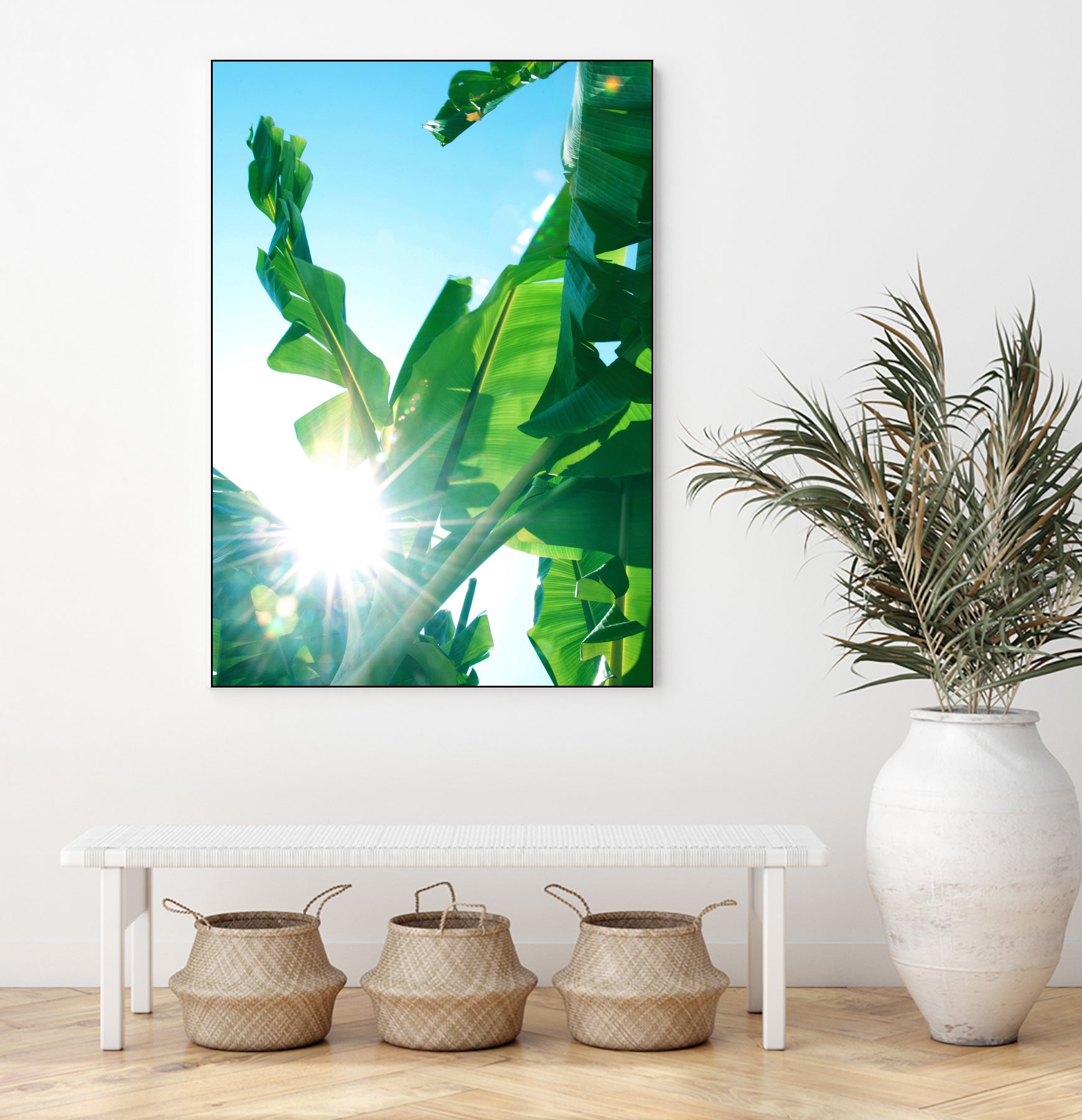 Banana Leaves Delight #1 #tropical #decor #art by Anita & Bella Jantz on GIANT ART - green photo illustration