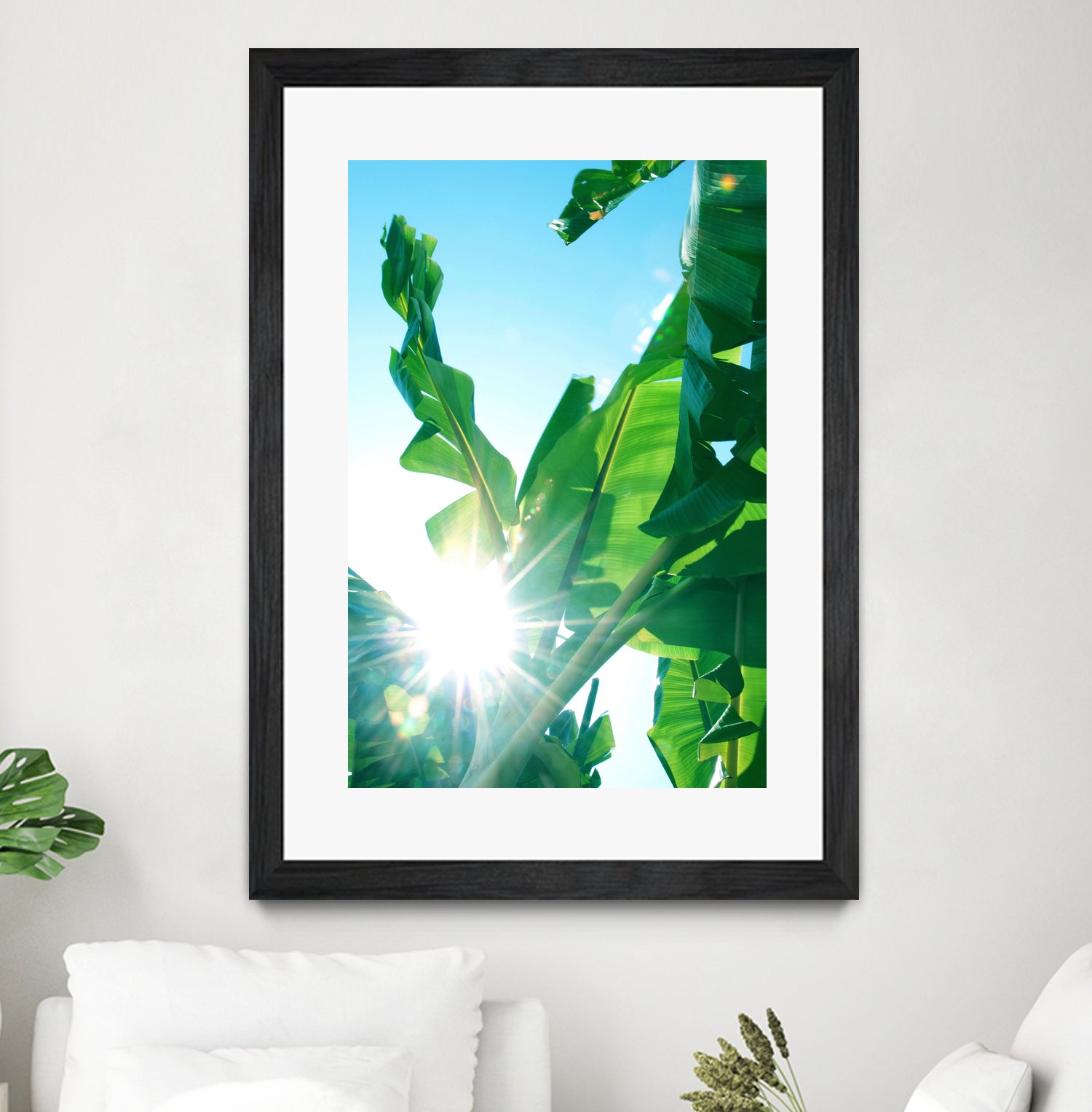 Banana Leaves Delight #1 #tropical #decor #art by Anita & Bella Jantz on GIANT ART - green photo illustration