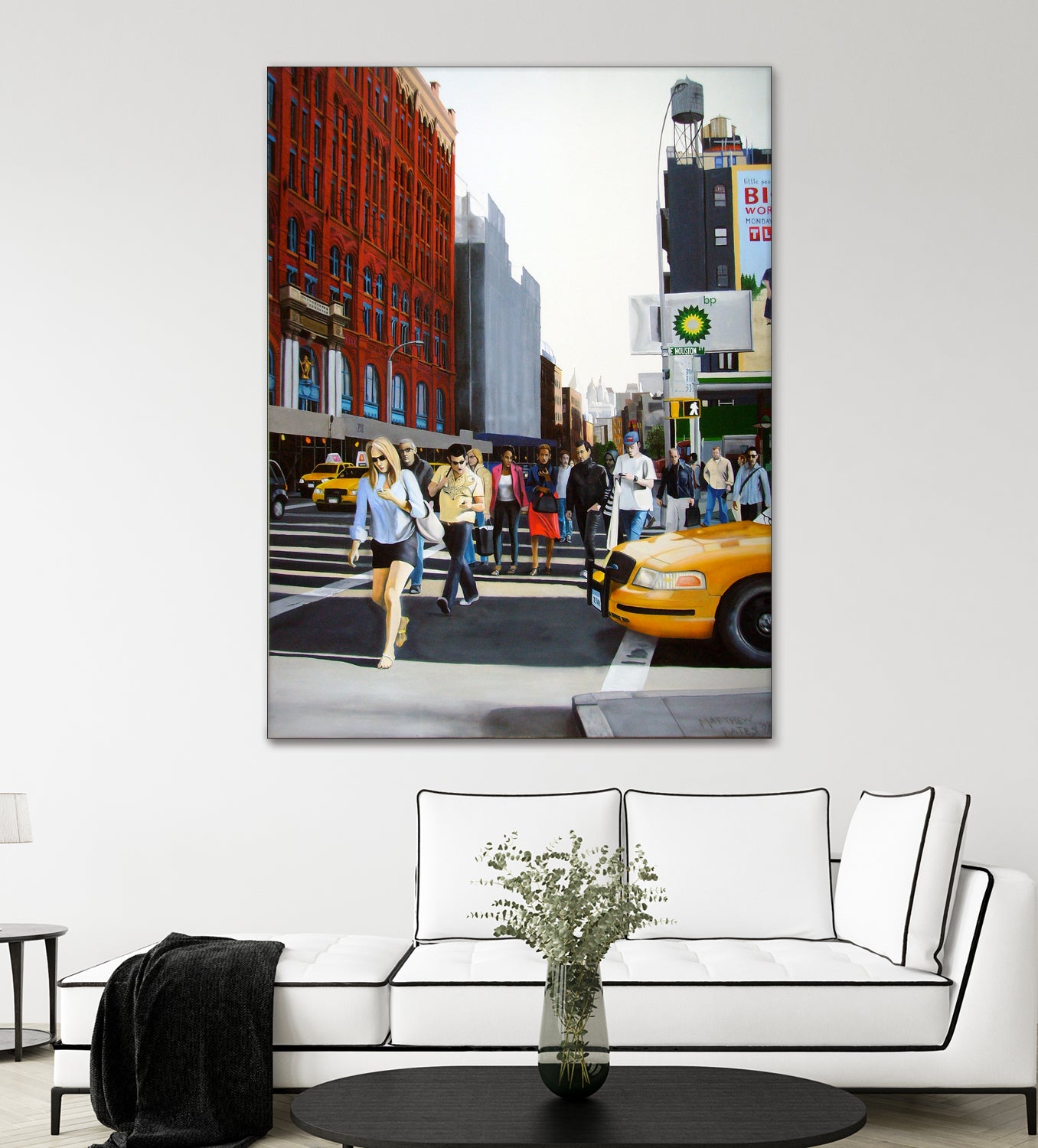 SoHo New York City by Matthew Holden Bates on GIANT ART - red mixed media