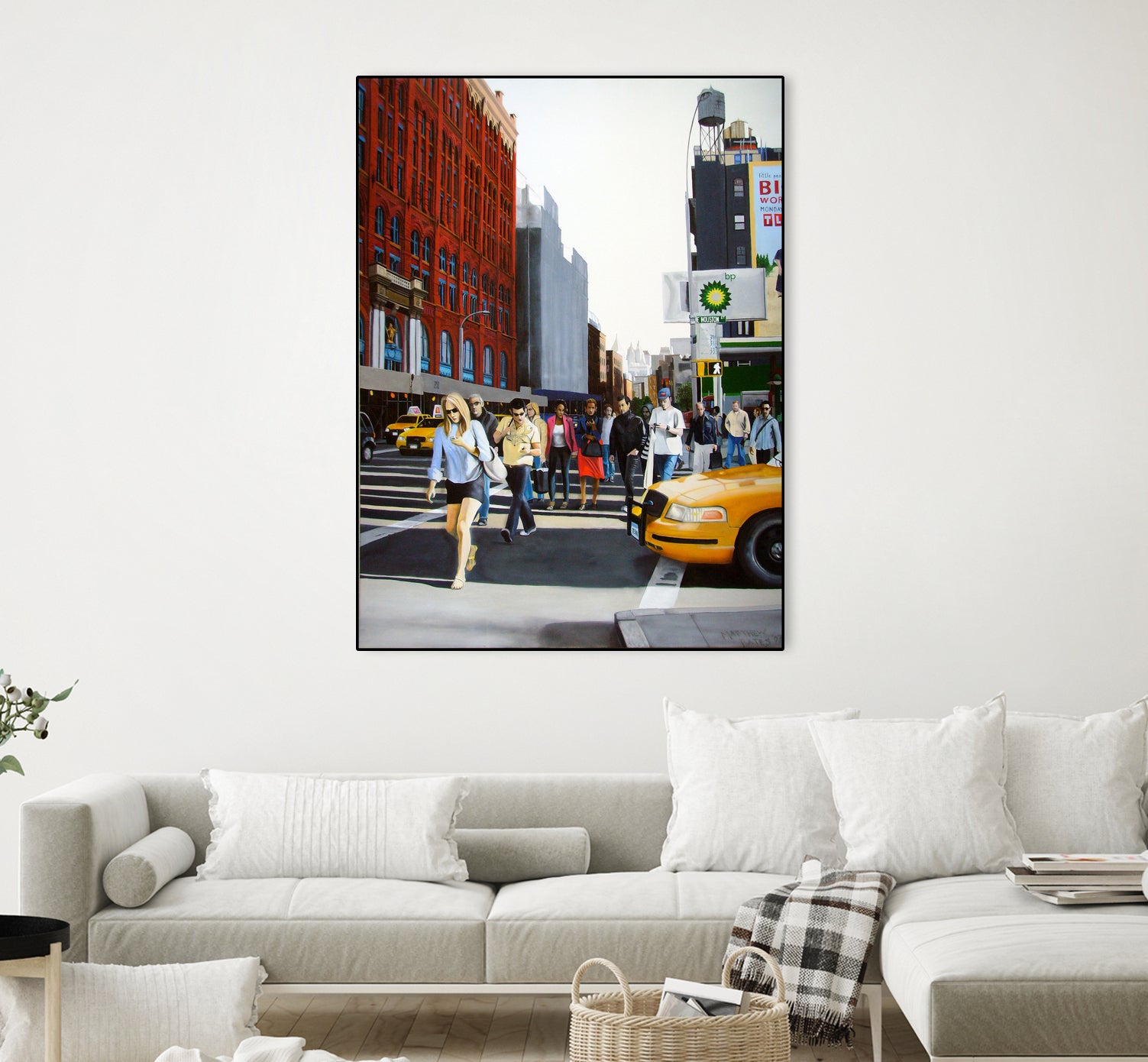 SoHo New York City by Matthew Holden Bates on GIANT ART - red mixed media