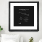 Baseball Bat Patent - Black by Finlay McNevin on GIANT ART - black typography