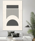 Mid Century Modern Geometry 01 by Studio North on GIANT ART - black digital drawing