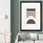 Mid Century Modern Geometry 01 by Studio North on GIANT ART - black digital drawing