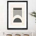 Mid Century Modern Geometry 01 by Studio North on GIANT ART - black digital drawing