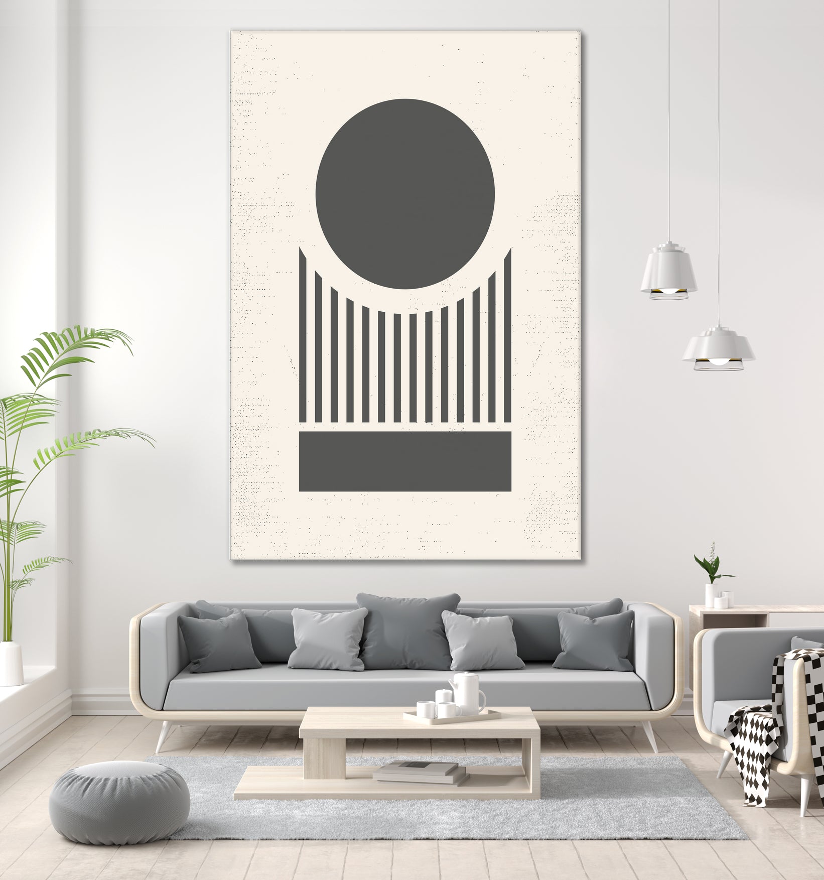 Mid Century Modern Geometry 02 by Studio North on GIANT ART - black digital drawing