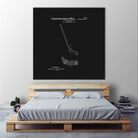 Hockey Stick Patent - Black by Finlay McNevin on GIANT ART - black typography