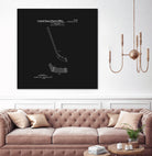 Hockey Stick Patent - Black by Finlay McNevin on GIANT ART - black typography