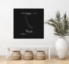 Hockey Stick Patent - Black by Finlay McNevin on GIANT ART - black typography