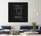 Record Player Patent - Black by Finlay McNevin on GIANT ART - black typography