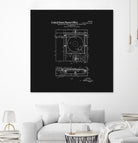 Record Player Patent - Black by Finlay McNevin on GIANT ART - black typography