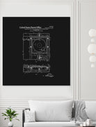 Record Player Patent - Black by Finlay McNevin on GIANT ART - black typography