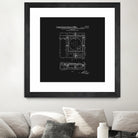 Record Player Patent - Black by Finlay McNevin on GIANT ART - black typography