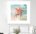 Little pig Can Fly by Vin Zzep on GIANT ART - white photo illustration