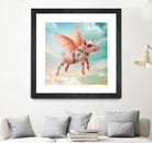 Little pig Can Fly by Vin Zzep on GIANT ART - white photo illustration