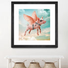 Little pig Can Fly by Vin Zzep on GIANT ART - white photo illustration