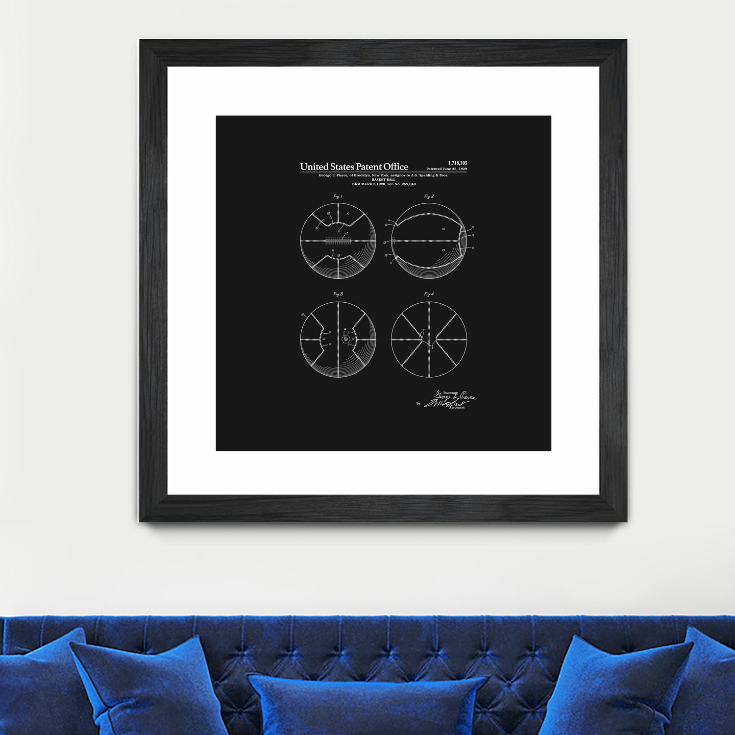 Basketball Patent - Black by Finlay McNevin on GIANT ART - black typography