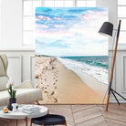 A Walk On The Beach by Uma Gokhale on GIANT ART - blue photo illustration