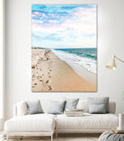 A Walk On The Beach by Uma Gokhale on GIANT ART - blue photo illustration