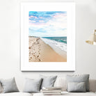 A Walk On The Beach by Uma Gokhale on GIANT ART - blue photo illustration