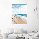 A Walk On The Beach by Uma Gokhale on GIANT ART - blue photo illustration