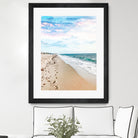 A Walk On The Beach by Uma Gokhale on GIANT ART - blue photo illustration