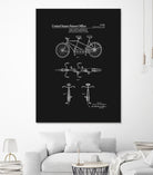 Tandem Bicycle Patent - Black by Finlay McNevin on GIANT ART - black typography