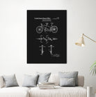 Tandem Bicycle Patent - Black by Finlay McNevin on GIANT ART - black typography