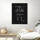 Tandem Bicycle Patent - Black by Finlay McNevin on GIANT ART - black typography