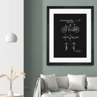 Tandem Bicycle Patent - Black by Finlay McNevin on GIANT ART - black typography