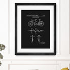 Tandem Bicycle Patent - Black by Finlay McNevin on GIANT ART - black typography