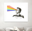 Geordi Sees the Rainbow by Olga Shvartsur on GIANT ART - black mixed media