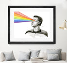 Geordi Sees the Rainbow by Olga Shvartsur on GIANT ART - black mixed media